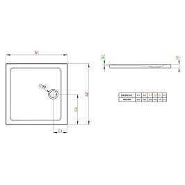 Душевой поддон Radaway Doros C800